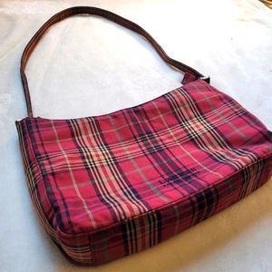 Ralph Lauren-Red Tartan Plaid Handbag/Purse